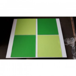 Donker groen vierkant vilt 49x49 cm